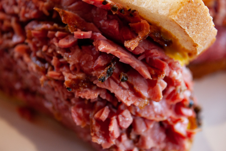 Montreal Smoked meat sandwich - St. Patty's Day grilling feast